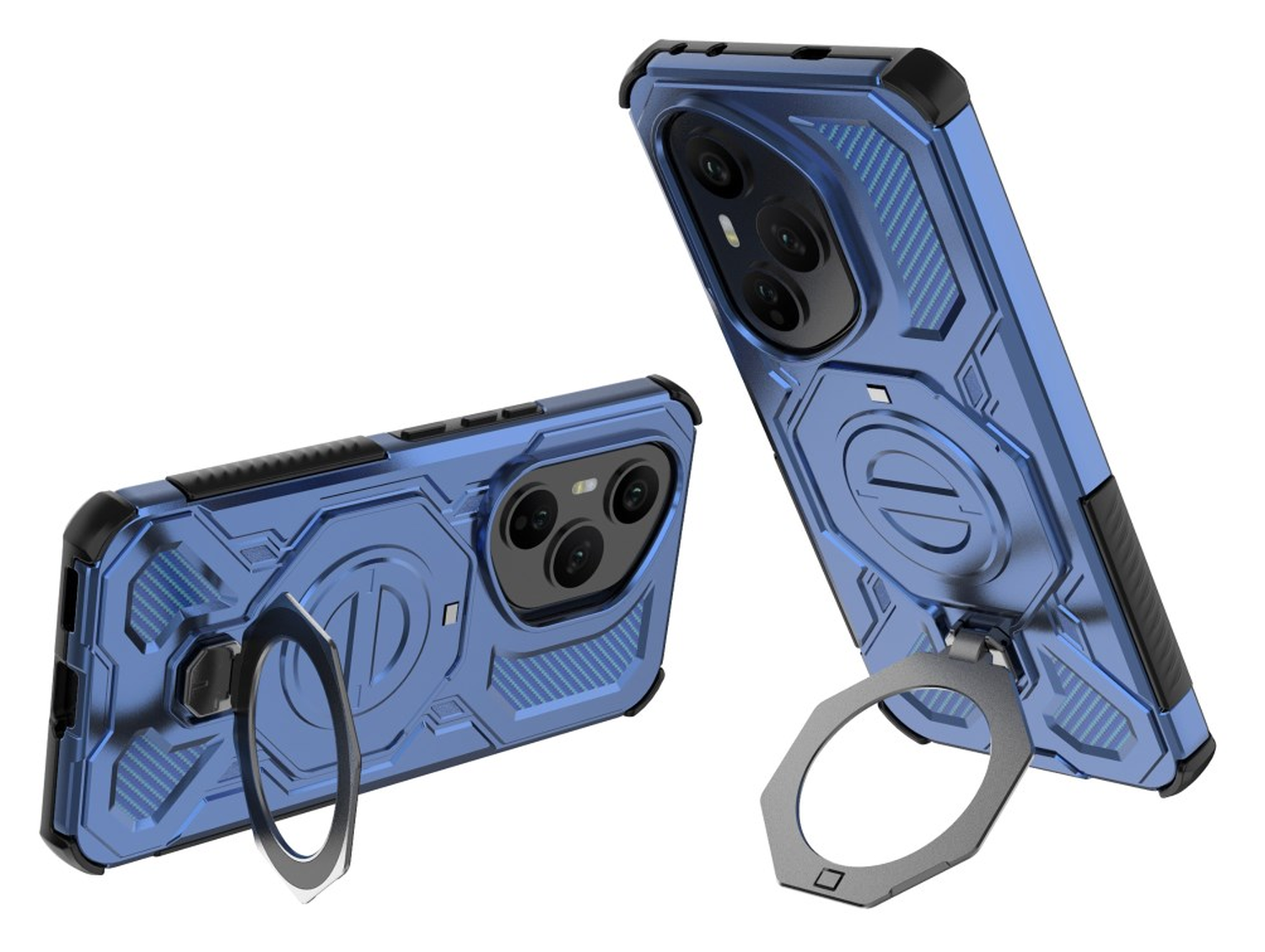 Honor 400 Pro Hoesje MagSafe 360° Standaard Blauw afbeelding 2