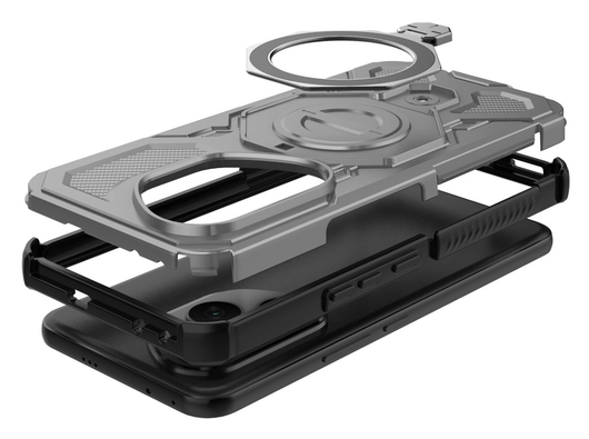 Honor 400 Pro Hoesje MagSafe 360° Standaard Grijs afbeelding 4