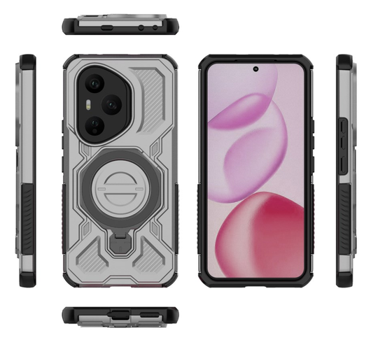 Honor 400 Pro Hoesje MagSafe 360° Standaard Grijs afbeelding 8