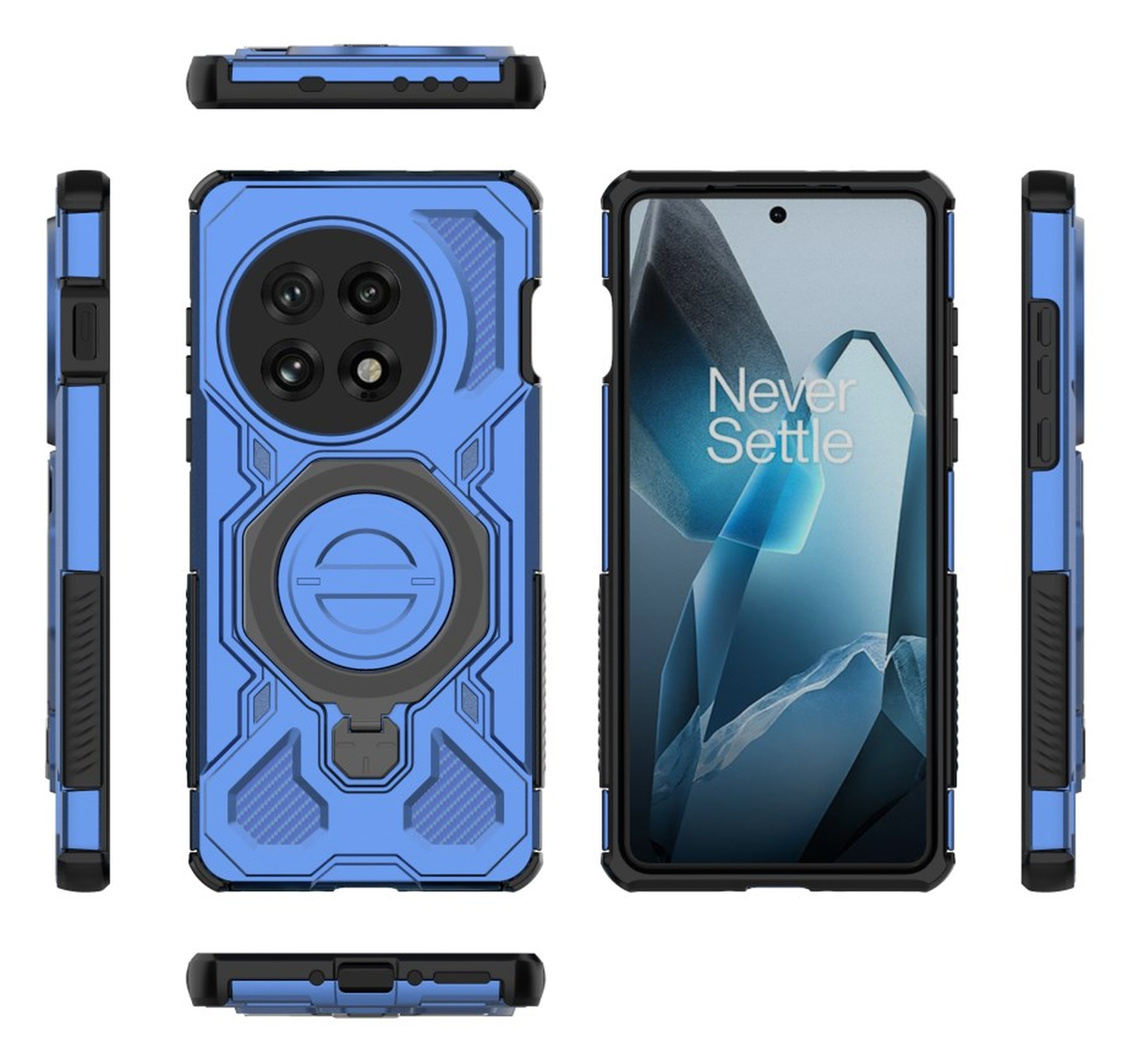 OnePlus 13 Hoesje MagSafe 360° Standaard Blauw afbeelding 9