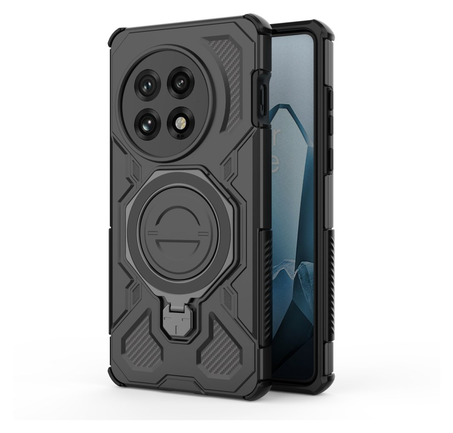 OnePlus 13 Hoesje MagSafe 360° Standaard Zwart afbeelding 7