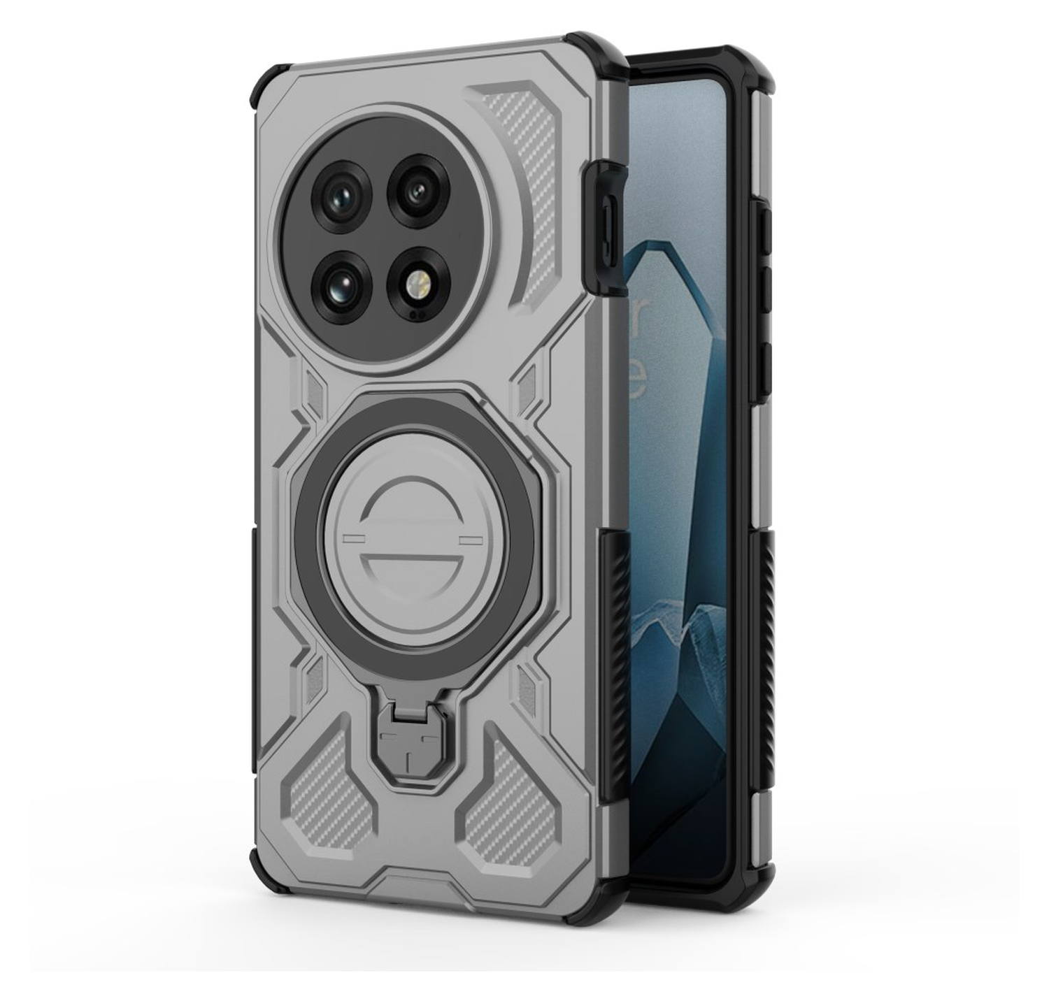 OnePlus 13 Hoesje MagSafe 360° Standaard Grijs afbeelding 7