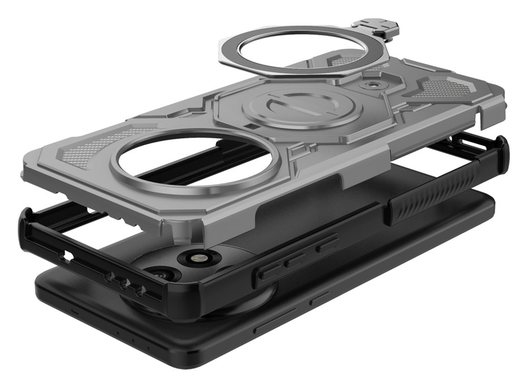 OnePlus 13 Hoesje MagSafe 360° Standaard Grijs afbeelding 4