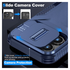 Apple iPhone 15 Pro Hoesje Camera Slider Back Cover Schokbestendig Blauw afbeelding 4