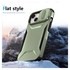 Apple iPhone 15 Hoesje Camera Slider Back Cover Schokbestendig Groen afbeelding 7
