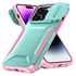 iPhone 14 Pro Hoesje Camera Slider Back Cover Schokbestendig Blauw Roze afbeelding 2