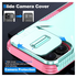 iPhone 14 Pro Max Hoesje Camera Slider Back Cover Schokbestendig Blauw Roze afbeelding 7