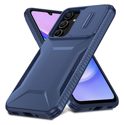 Samsung Galaxy A16 Hoesje Camera Slider Back Cover Schokbestendig Blauw afbeelding 2