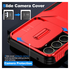Samsung Galaxy A55 Hoesje Camera Slider Back Cover Schokbestendig Rood afbeelding 4