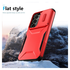 Samsung Galaxy A35 Hoesje Camera Slider Back Cover Schokbestendig Rood afbeelding 8