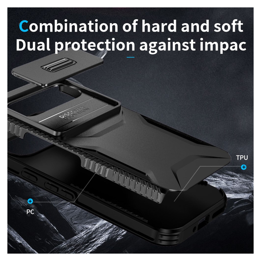 Googl Pixel 10 Pro / 9 Pro Hoesje Camera Slider Back Cover Schokbestendig Zwart afbeelding 10