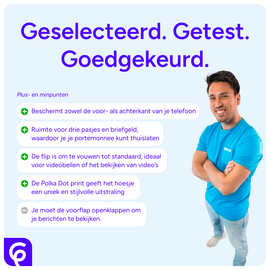 Apple iPhone 16 Hoesje Portemonnee Book Case Polka Dot Geel