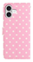 Apple iPhone 16 Hoesje Portemonnee Book Case Polka Dot Roze afbeelding 9