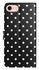 Apple iPhone 16e Hoesje Portemonnee Book Case Polka Dot Zwart afbeelding 9