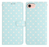 Apple iPhone 16e Hoesje Portemonnee Book Case Polka Dot Blauw afbeelding 1