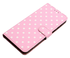Apple iPhone 16e Hoesje Portemonnee Book Case Polka Dot Roze afbeelding 2