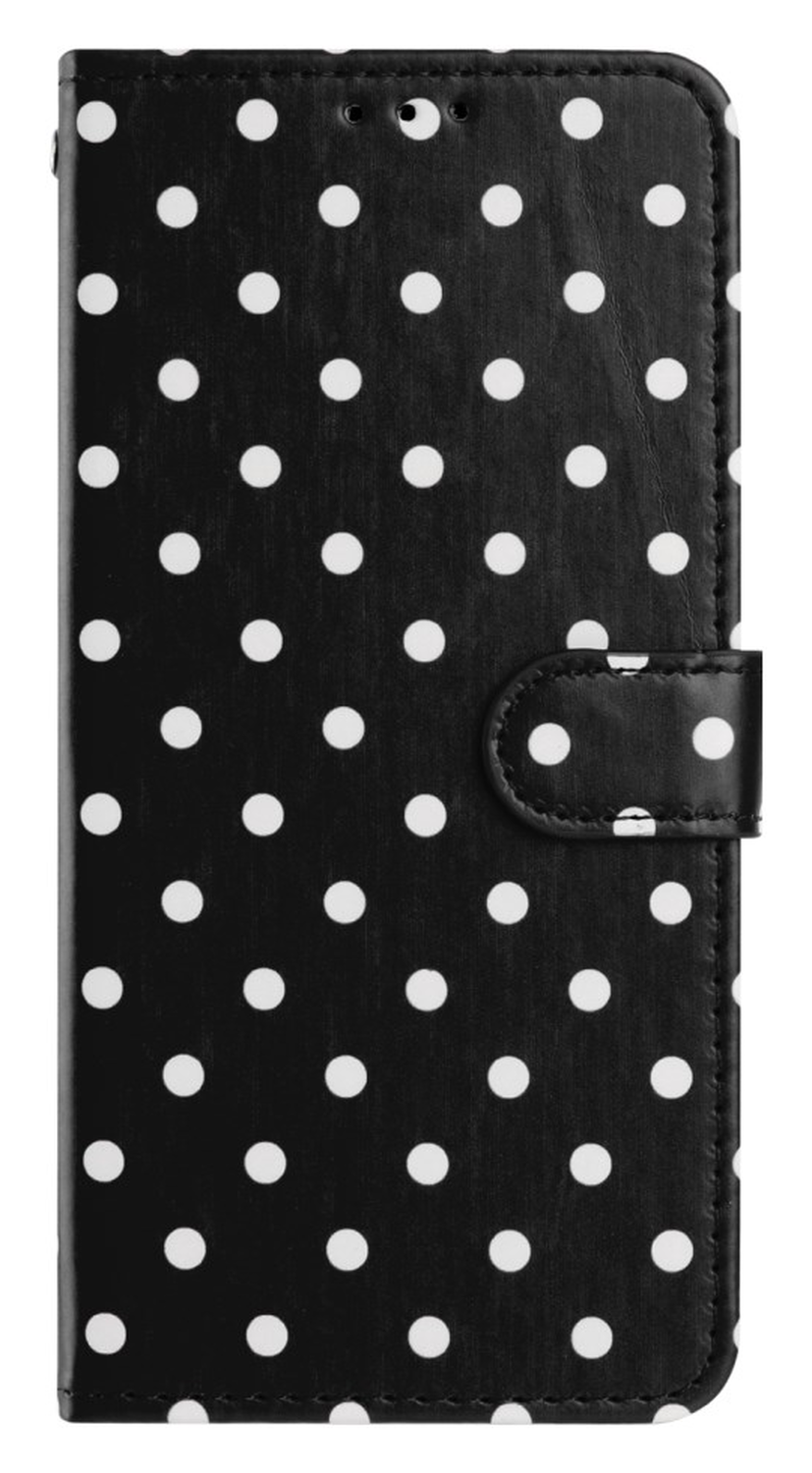 Samsung Galaxy A56 Hoesje Portemonnee Book Case Polka Dot Zwart afbeelding 10