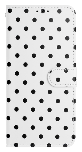 Samsung Galaxy A56 Hoesje Portemonnee Book Case Polka Dot Wit afbeelding 10