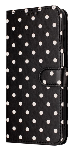Samsung Galaxy A55 Hoesje Portemonnee Book Case Polka Dot Zwart afbeelding 12