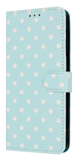 Samsung Galaxy A55 Hoesje Portemonnee Book Case Polka Dot Blauw afbeelding 12