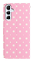 Samsung Galaxy A55 Hoesje Portemonnee Book Case Polka Dot Roze afbeelding 6