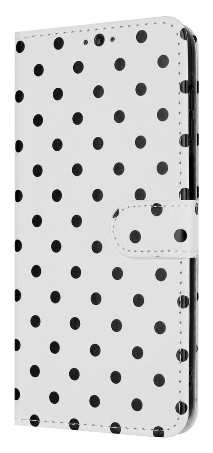 Samsung Galaxy A55 Hoesje Portemonnee Book Case Polka Dot Wit afbeelding 12