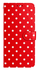 Samsung Galaxy A55 Hoesje Portemonnee Book Case Polka Dot Rood afbeelding 11