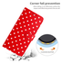 Samsung Galaxy A35 Hoesje Portemonnee Book Case Polka Dot Rood afbeelding 8