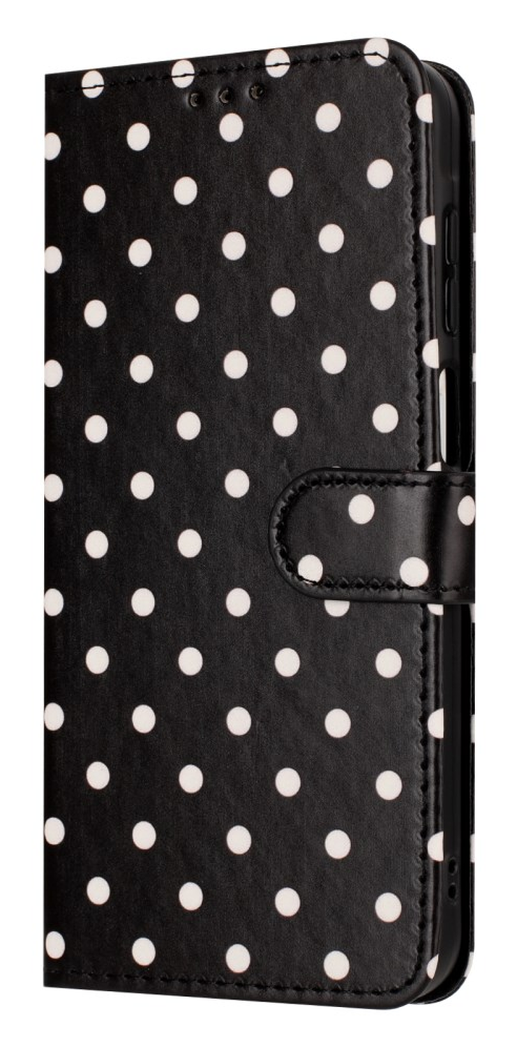 Samsung Galaxy A17 / A26 Hoesje Portemonnee Book Case Polka Dot Zwart afbeelding 12