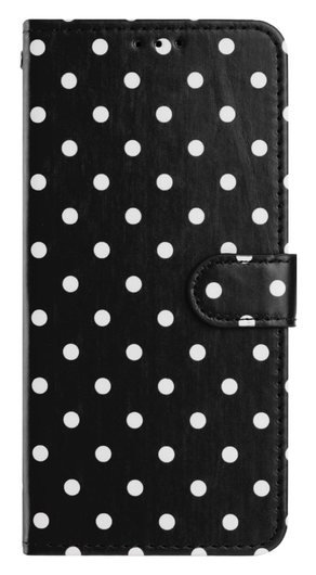 Samsung Galaxy A17 / A26 Hoesje Portemonnee Book Case Polka Dot Zwart afbeelding 11