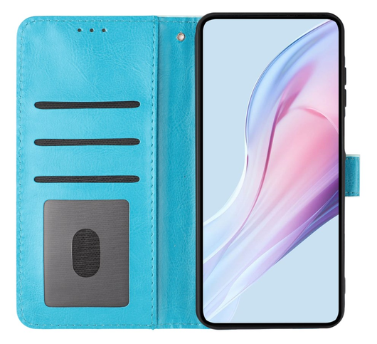 Samsung Galaxy A17 / A26 Hoesje Portemonnee Book Case Polka Dot Blauw afbeelding 5