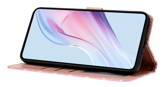 Samsung Galaxy A16 Hoesje Portemonnee Book Case Polka Dot Roze afbeelding 4