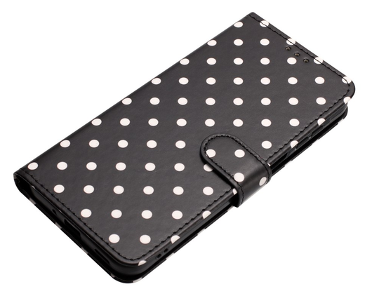 Sony Xperia 10 VII Hoesje Portemonnee Book Case Polka Dot Zwart afbeelding 2