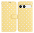 Sony Xperia 10 VII Hoesje Portemonnee Book Case Polka Dot Geel afbeelding 1