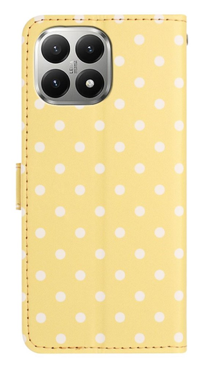 Xiaomi 15T Hoesje Portemonnee Book Case Polka Dot Geel afbeelding 6