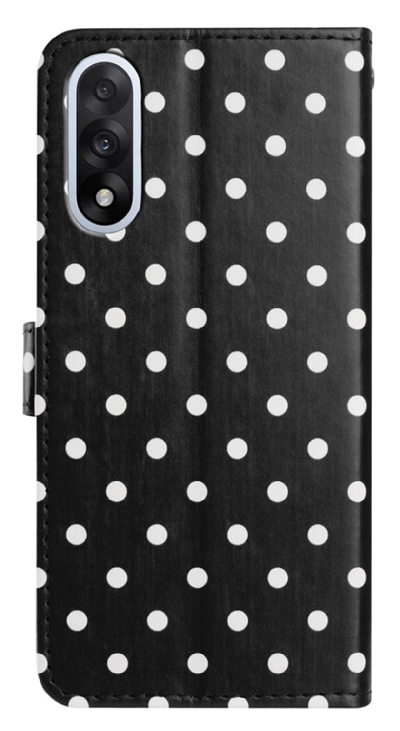 OnePlus Nord 5 Hoesje Portemonnee Book Case Polka Dot Zwart afbeelding 6