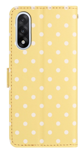 OnePlus Nord 5 Hoesje Portemonnee Book Case Polka Dot Geel afbeelding 6