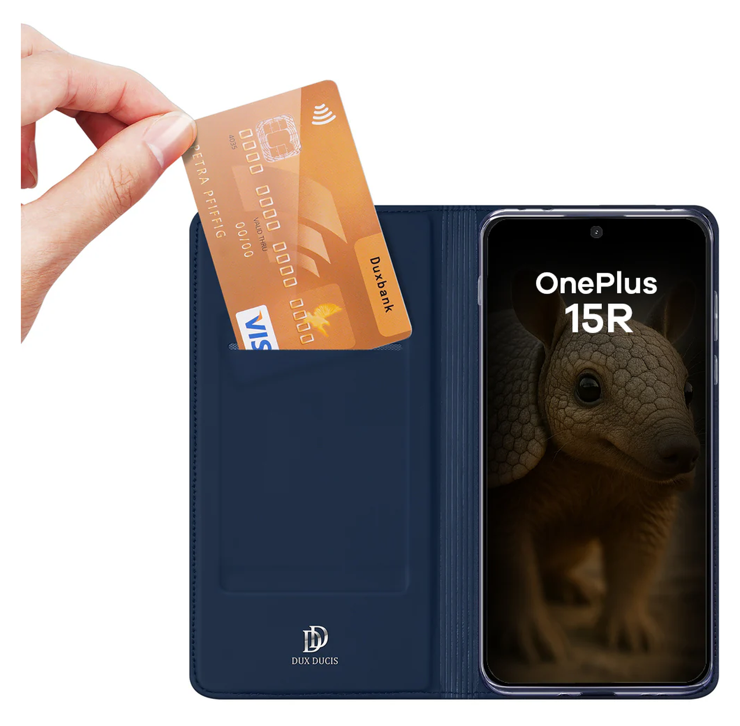 Dux Ducis Skin Pro OnePlus 15R Hoesje Portemonnee Book Case Blauw afbeelding 2