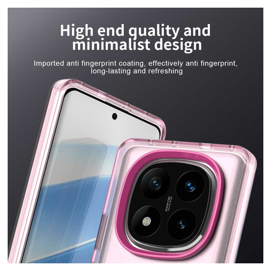 Xiaomi Poco X7 / Redmi Note 14 Pro 5G Hoesje MagSafe Semi-Transparant & Roze afbeelding 9