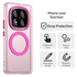 Xiaomi Poco X7 / Redmi Note 14 Pro 5G Hoesje MagSafe Semi-Transparant & Roze afbeelding 2