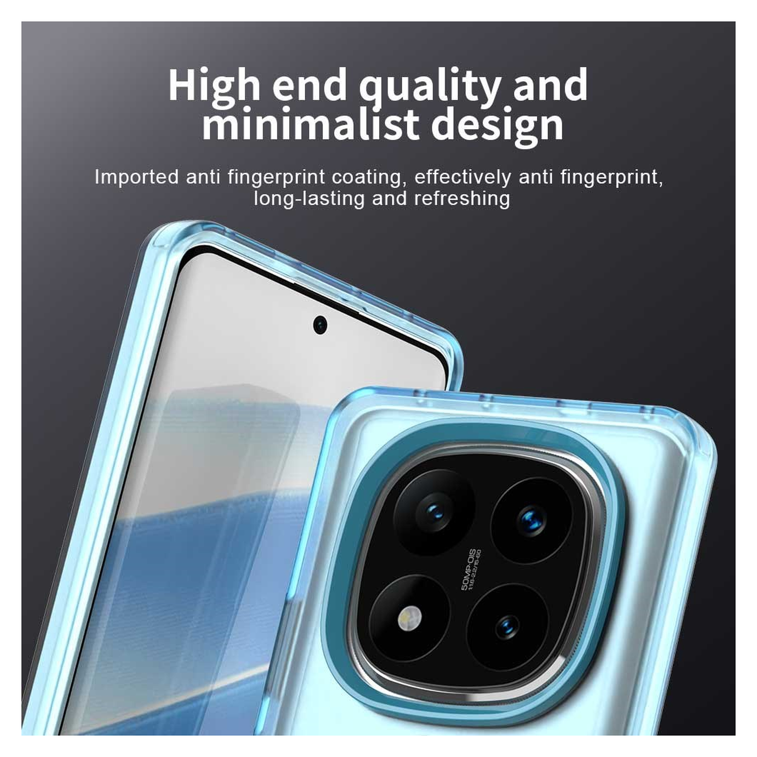 Xiaomi Poco X7 / Redmi Note 14 Pro 5G Hoesje MagSafe Semi-Transparant & Blauw afbeelding 9
