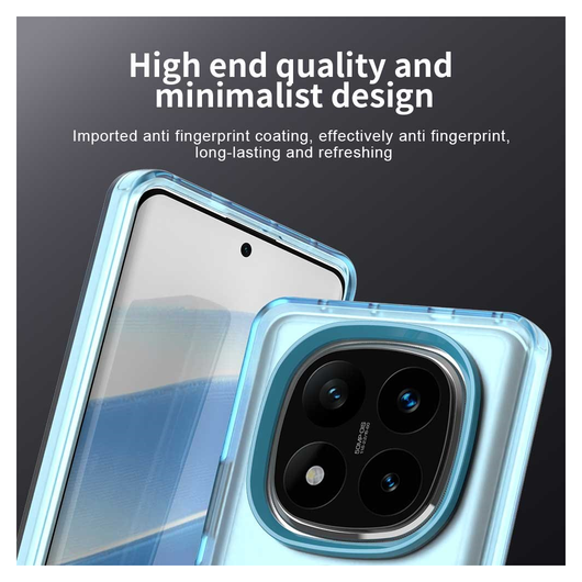 Xiaomi Poco X7 / Redmi Note 14 Pro 5G Hoesje MagSafe Semi-Transparant & Blauw afbeelding 9