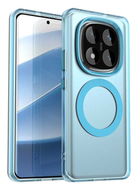 Xiaomi Poco X7 / Redmi Note 14 Pro 5G Hoesje MagSafe Semi-Transparant & Blauw