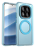 Xiaomi Poco X7 / Redmi Note 14 Pro 5G Hoesje MagSafe Semi-Transparant & Blauw