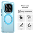 Xiaomi Poco X7 / Redmi Note 14 Pro 5G Hoesje MagSafe Semi-Transparant & Blauw afbeelding 2