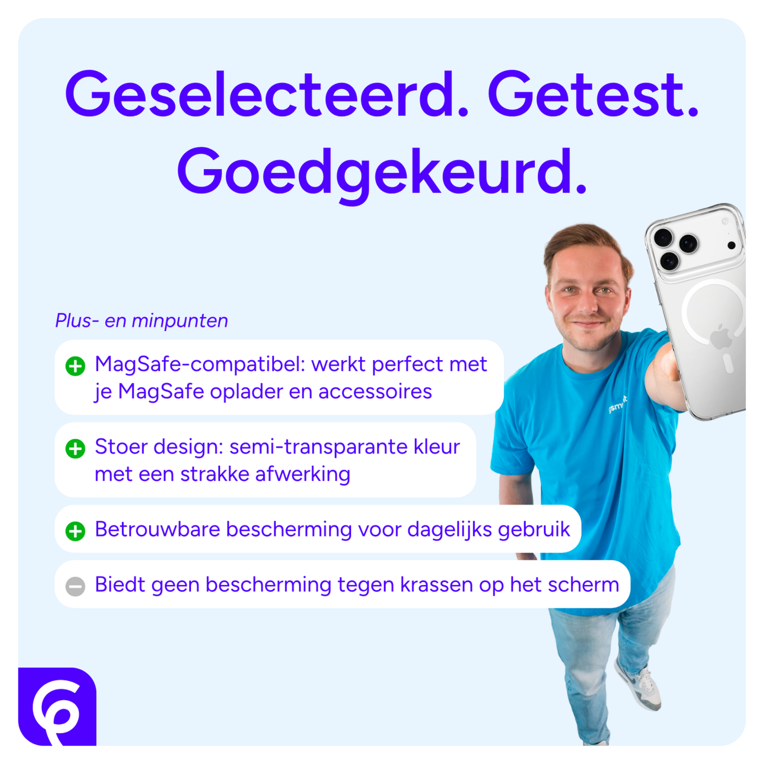 Xiaomi Poco X7 / Redmi Note 14 Pro 5G Hoesje MagSafe Semi-Transparant & Paars afbeelding 3