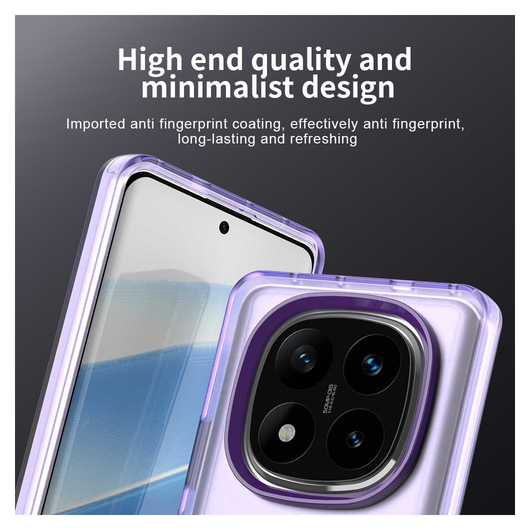 Xiaomi Poco X7 / Redmi Note 14 Pro 5G Hoesje MagSafe Semi-Transparant & Paars afbeelding 9