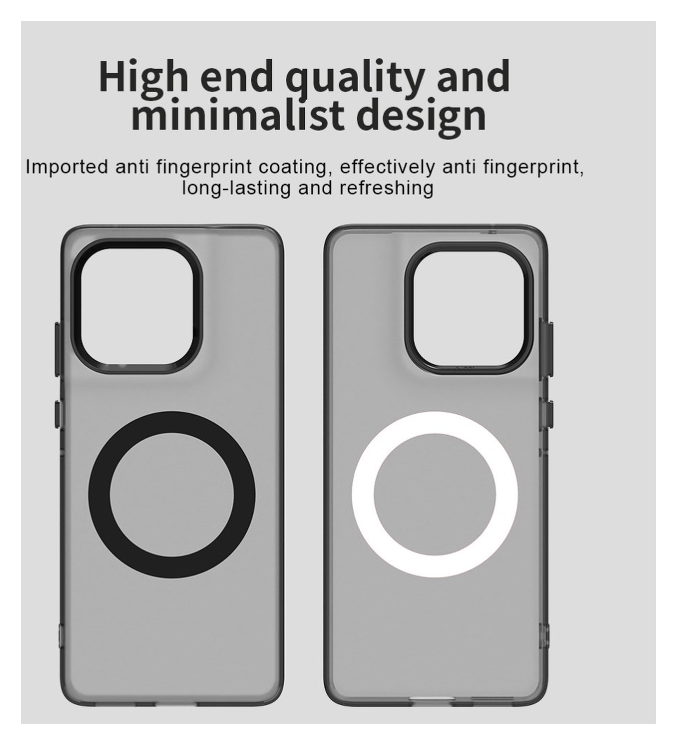 Motorola Edge 60 Fusion Hoesje MagSafe Backcover Semi-Transparant & Zwart afbeelding 9