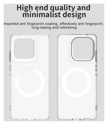 Motorola Edge 60 Fusion Hoesje MagSafe Backcover Semi-Transparant & Wit afbeelding 9
