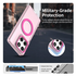 Motorola Edge 60 Fusion Hoesje MagSafe Backcover Semi-Transparant & Roze afbeelding 4